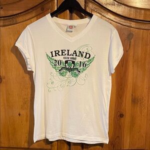 Cute  T shirt bought in Ireland  NWOT never worn. Says Xl runs small see listing
